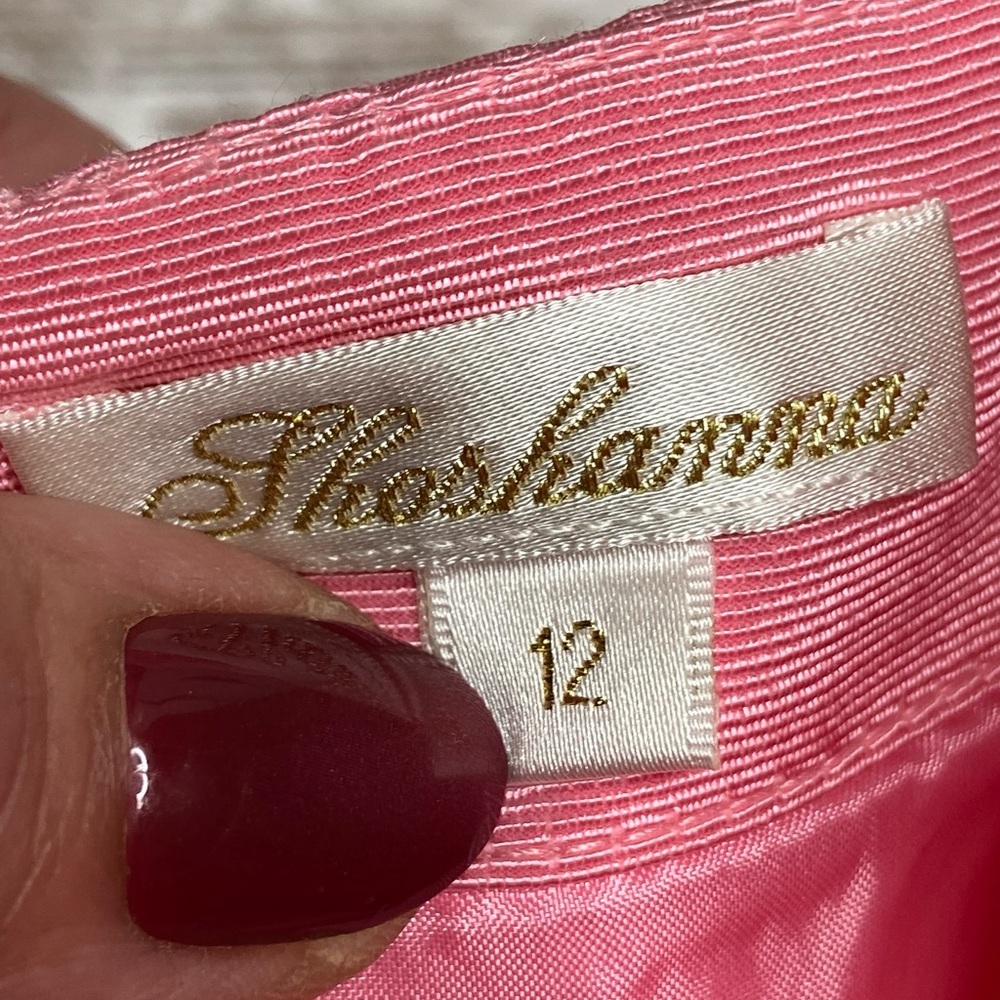 SHOSHANNA 'Julianna' ~ Pink Bengaline Faille Strapless Party Dress Sz 12 EUC - Picture 5 of 10